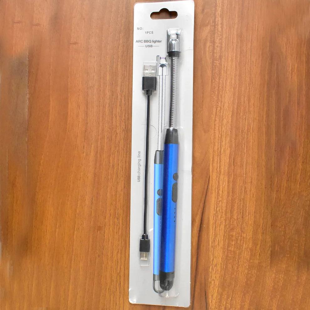 Metal Rechargeable Electric Arc Lighter with Flexible Neck (1 Pc)