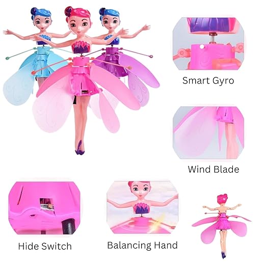 Magic flaying fairy princess doll, dancer flying battery