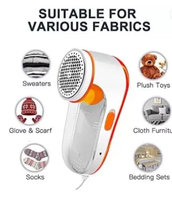 Electric Lint Remover for Clothes Lint & Dust Remover Roller  (3 Blades, 9000 RPM Motor)