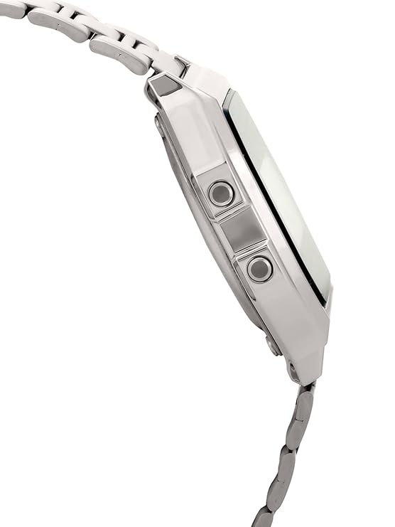 Casio Vintage A-158WA-1Q Digital Grey Dial Unisex Watch Silver Metal Strap (D011)