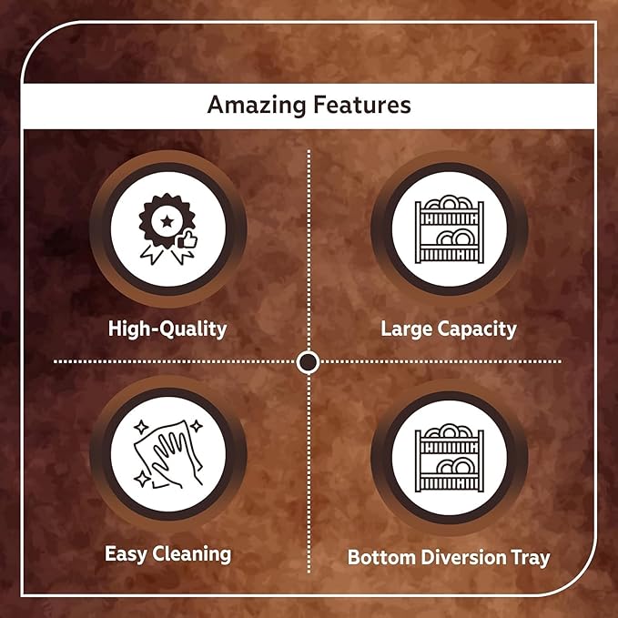 Plastic Durable Kitchen Drainer Dish Rack Organizer in (5 Color)