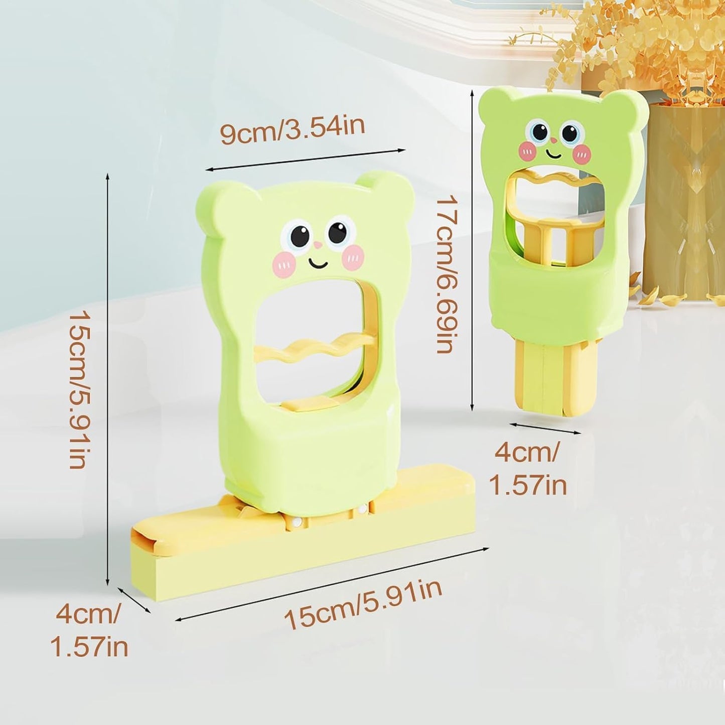 Self Squeeze Mini Mop – Portable Sponge Head for Bathroom, Glass & Kitchen