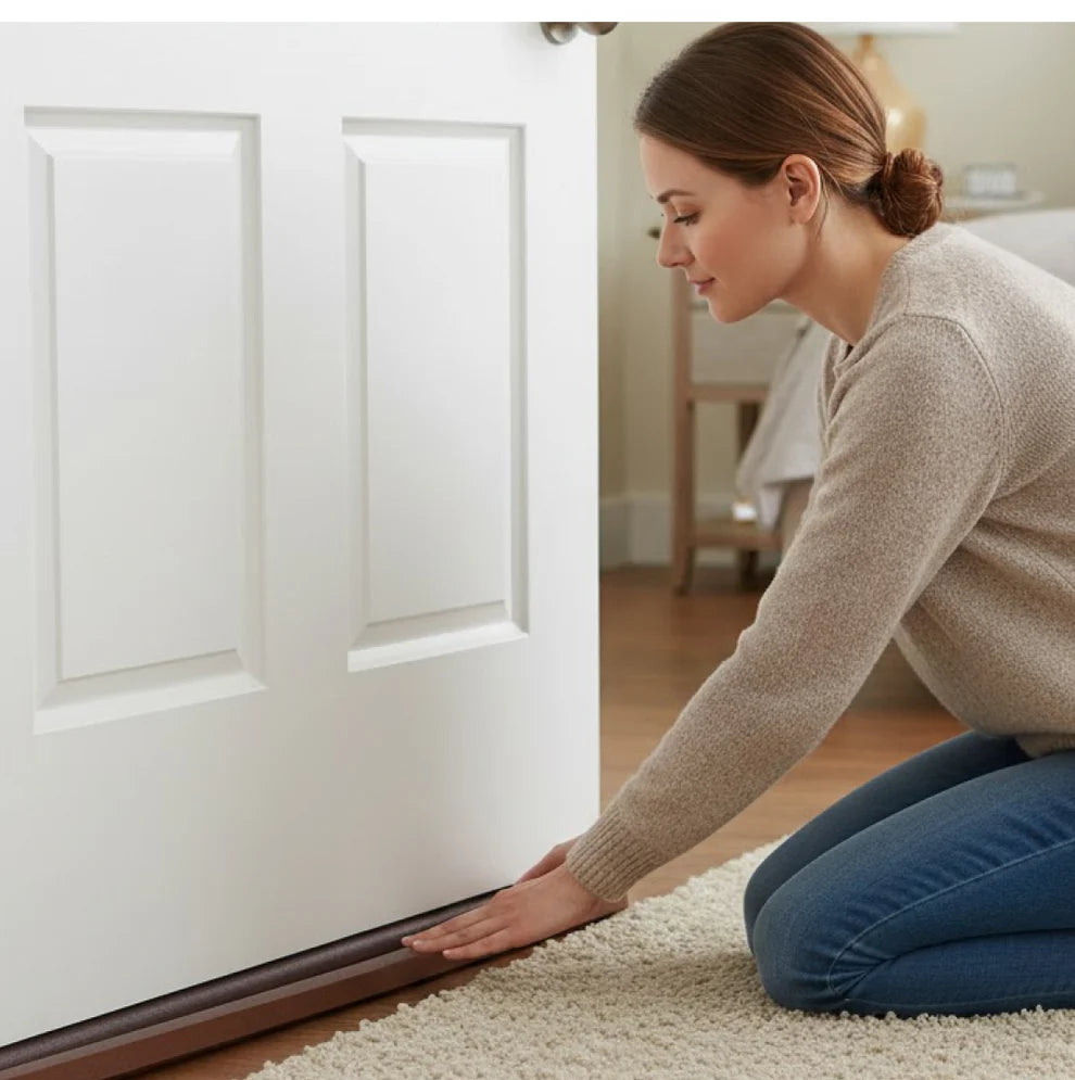 Twin Door Draft Stopper / Guard Protector for Doors and Windows (Set of 2)