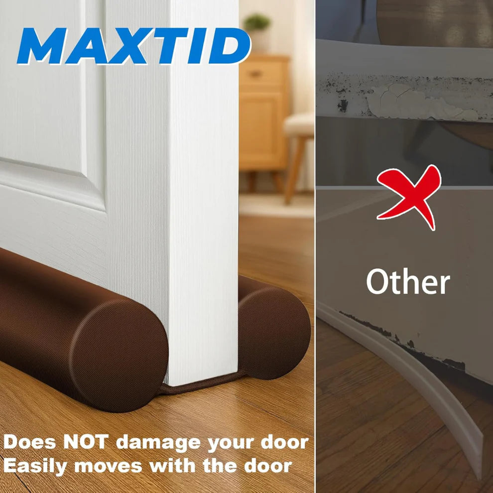 Twin Door Draft Stopper / Guard Protector for Doors and Windows (Set of 2)