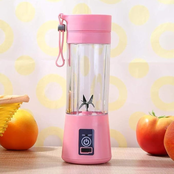 Portable USB Electric Juicer – 6-Blades Protein Shaker Blender Cup (380 ML)
