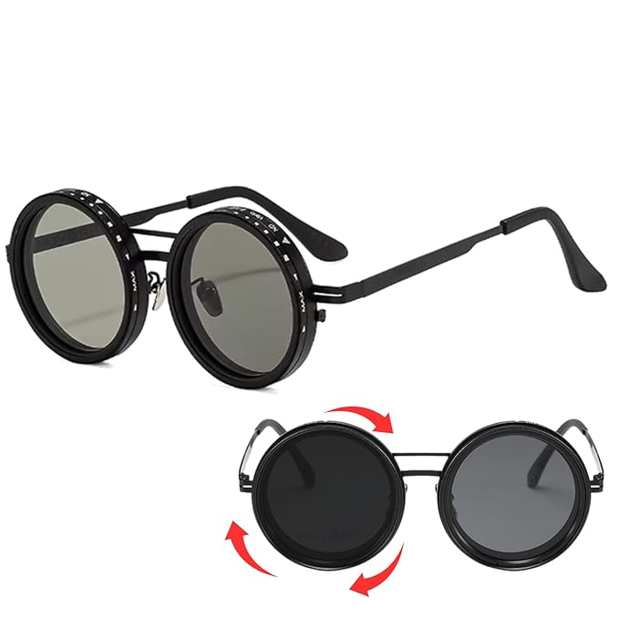 Adjustable Tint Sunglasses for Men,Adjusta Shades Glasses, Adjustable Sunglasses for Men, Adjustable Polarized Sunglasses