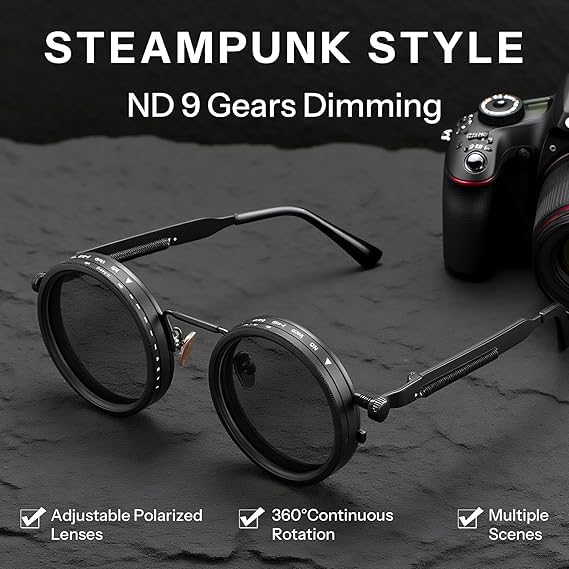 Adjustable Tint Sunglasses for Men,Adjusta Shades Glasses, Adjustable Sunglasses for Men, Adjustable Polarized Sunglasses