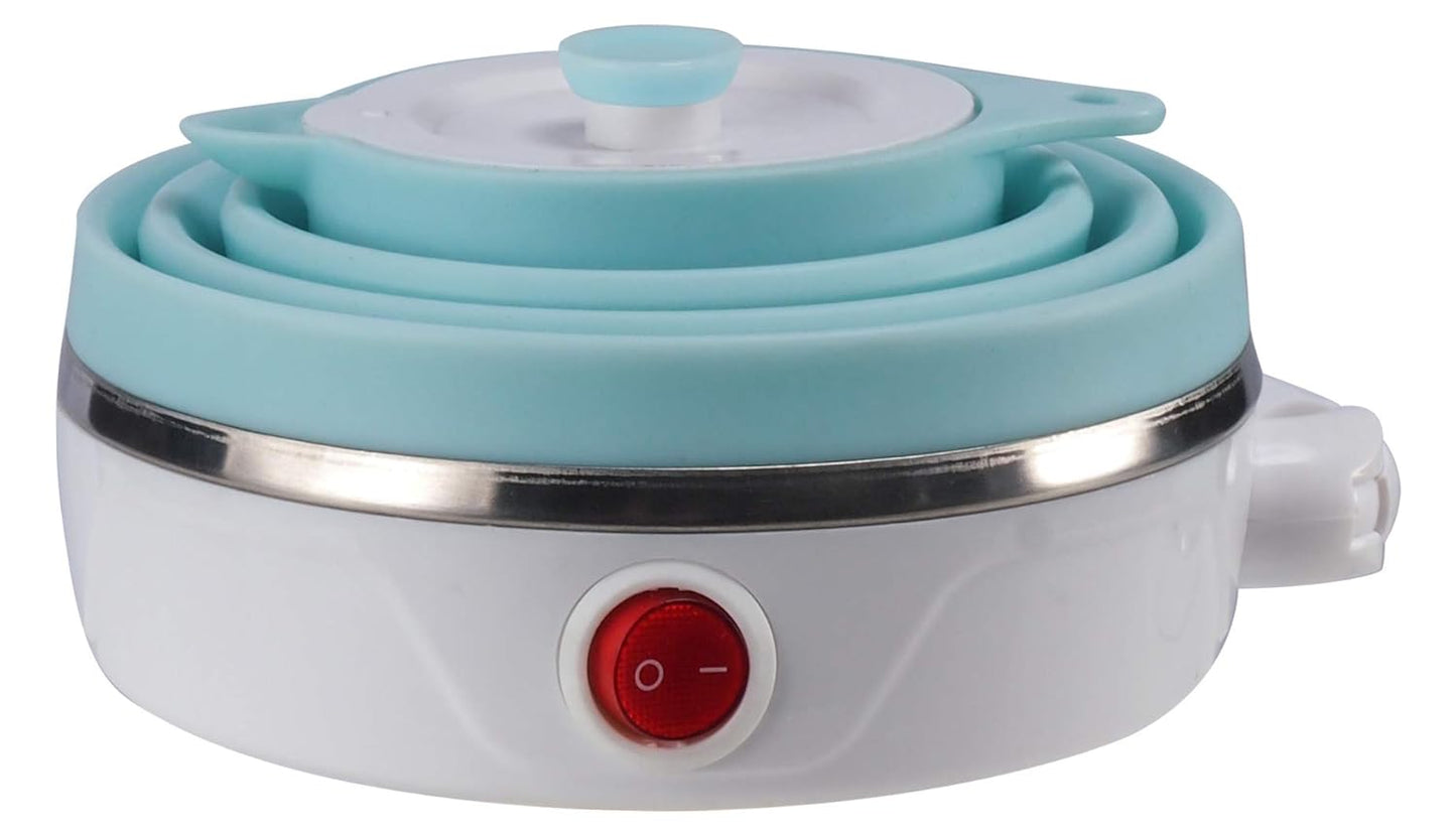 Silicone Travel Electric Kettle 600ML – Foldable Portable Mini Hot Water Boiler