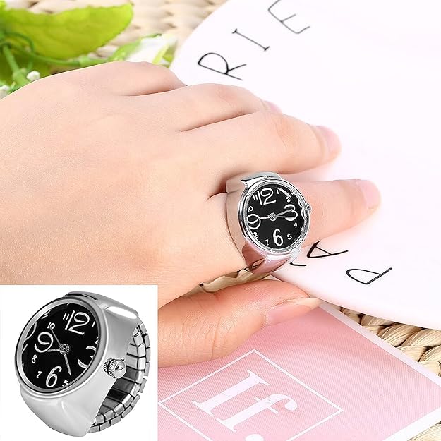 Stylish Stretchable Unisex Finger Ring Watch