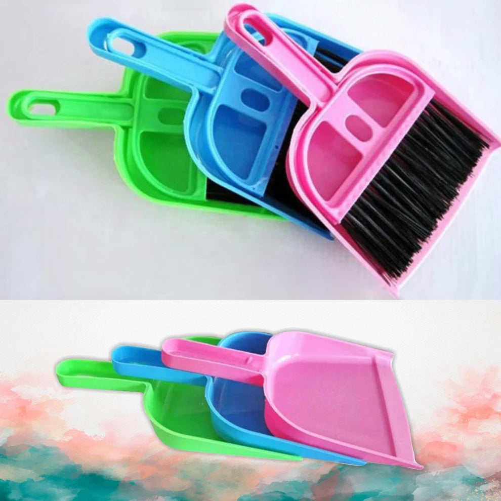 Mini Dustpan with Brush Broom Set for Multipurpose Cleaning, Supdi - 2 pcs